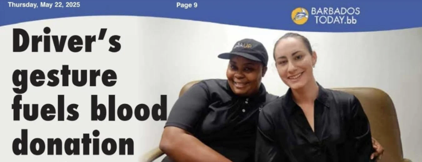 pickUP Barbados and PwC Eastern Caribbean Give Back with Free Rides for Blood Donors this World Blood Donor Day